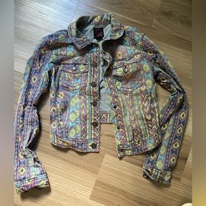 Material Girl Colorful Jean Jacket